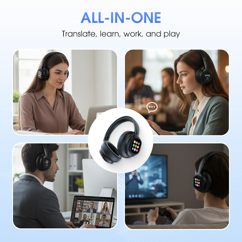 📢📢51% DE RÉDUCTION !!!✨Casque Bluetooth AI avec écran LCD