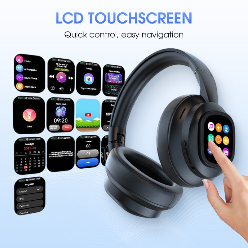 📢📢51% DE RÉDUCTION !!!✨Casque Bluetooth AI avec écran LCD
