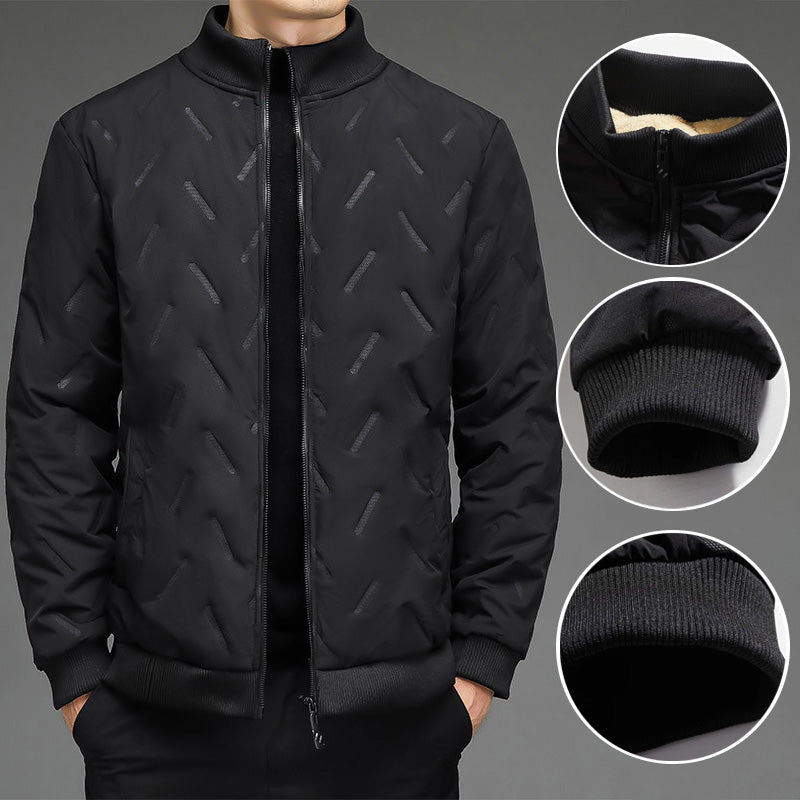 Cadeau chaud - Veste d'hiver décontractée pour homme, épaisse et chaude, à col montant