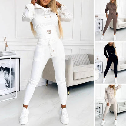 Survêtement deux pièces pour femmes avec capuche