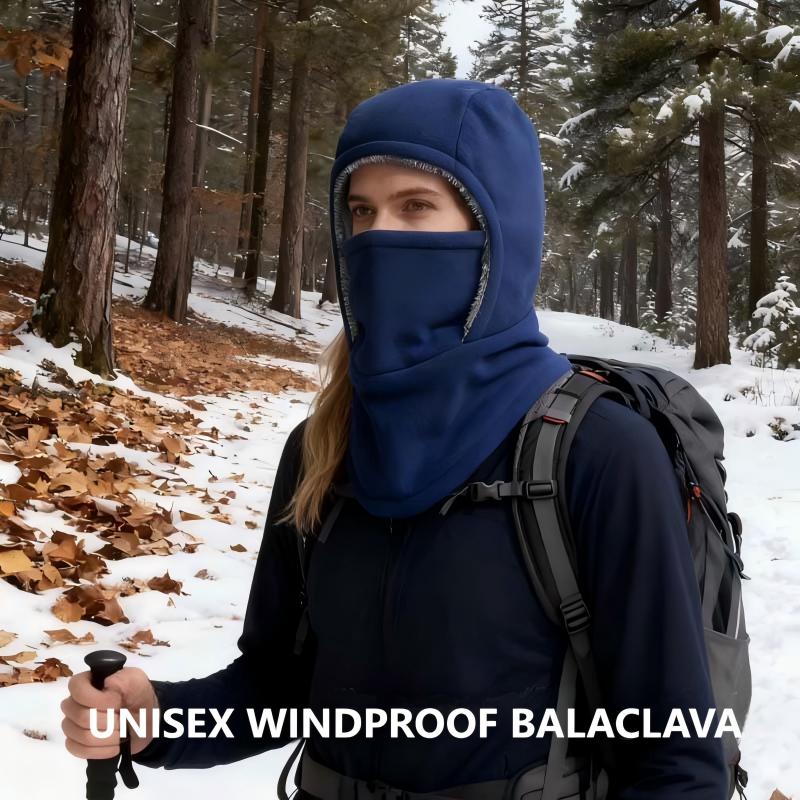 🧣 50% DE RÉDUCTION! ✨ Cagoule Unisexe Coupe-Vent - Matière Polaire Respirante avec Protection Visage Intégrale pour Sports d'Hiver ❄️🔒