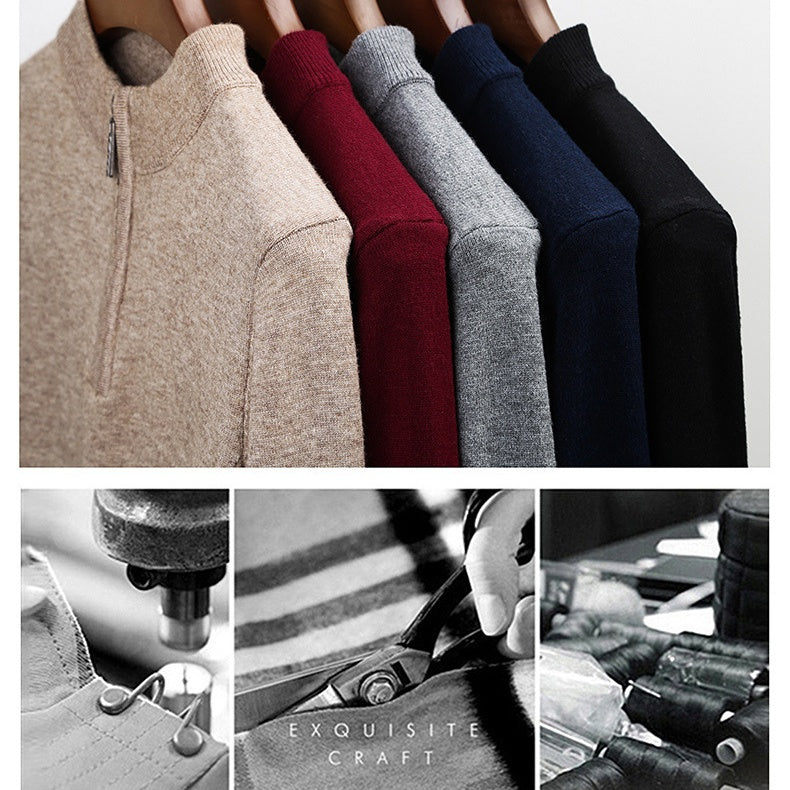 Pull à demi-col roulé pour homme