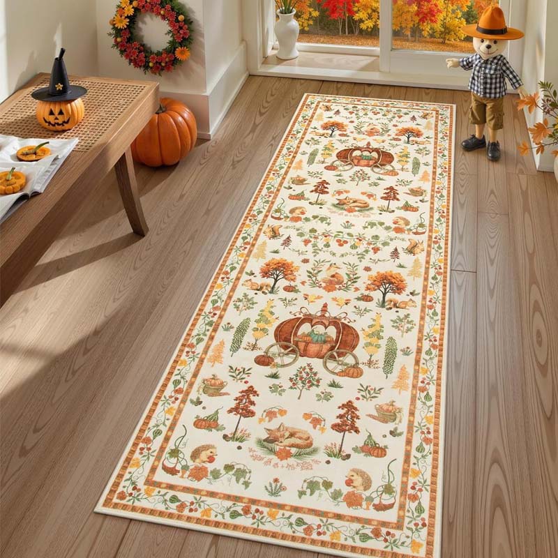Tapis de Noël Doux et Antidérapant pour la Décoration de la Maison