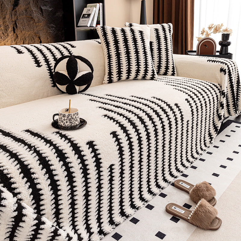 🛋️ 60% DE RÉDUCTION! ✨ Housse de Canapé en Peluche Douce - Protection Antidérapante avec Élastiques pour un Confort et un Style Maximum 🏠🌟