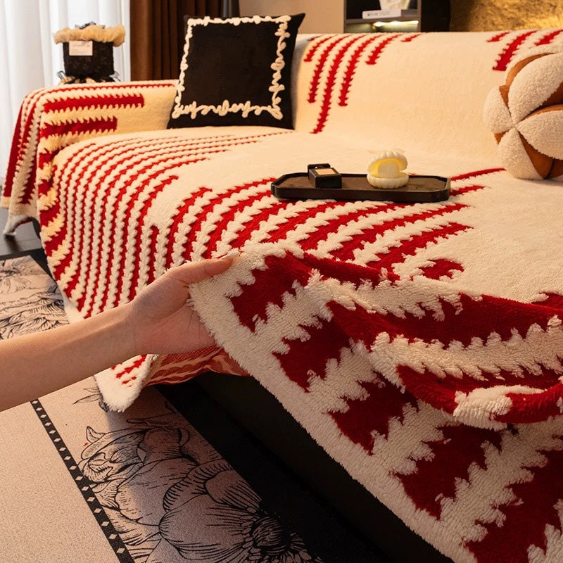 🛋️ 60% DE RÉDUCTION! ✨ Housse de Canapé en Peluche Douce - Protection Antidérapante avec Élastiques pour un Confort et un Style Maximum 🏠🌟