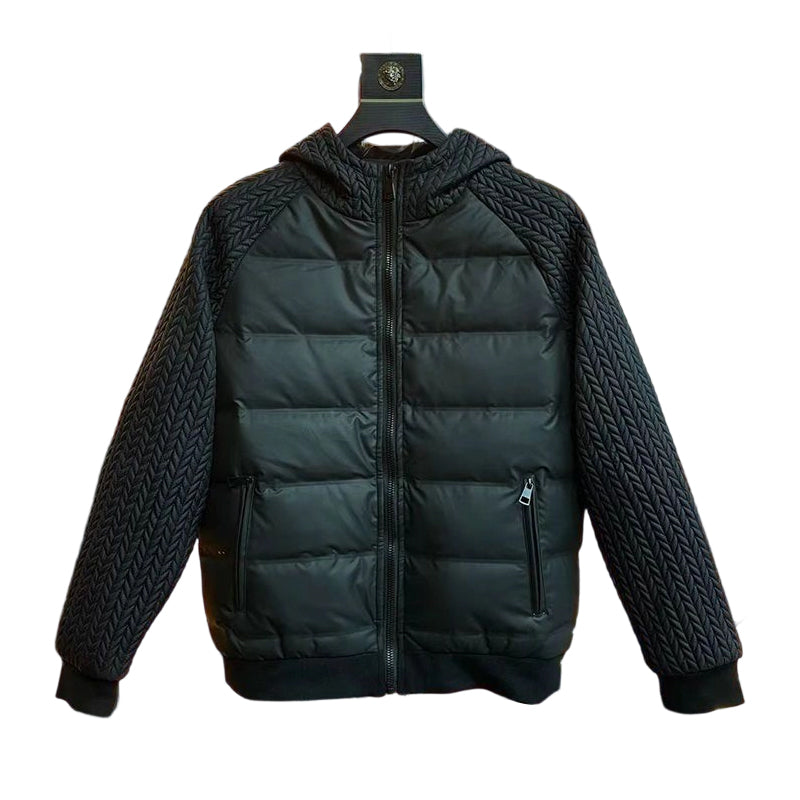 60 % de réduction✨👔Veste coupe-vent rembourrée à capuche pour homme