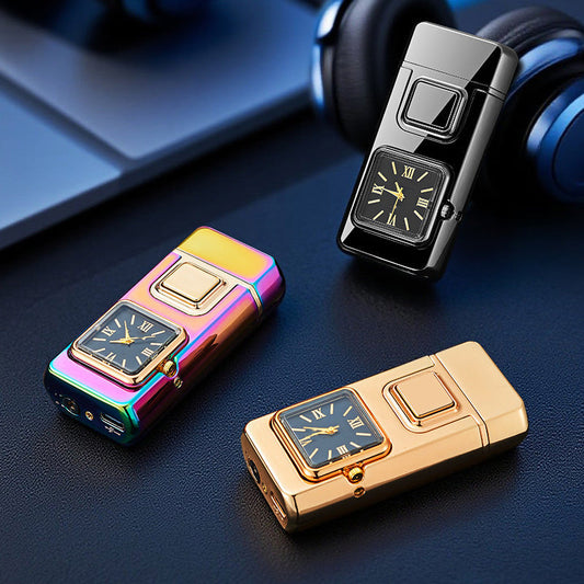 🕒 50% DE RÉDUCTION VENTE FLASH! ✨ Briquet Multifonction avec Montre Intégrée - Double Fonctionnalité avec Design Élégant et Portable 🔥⌚