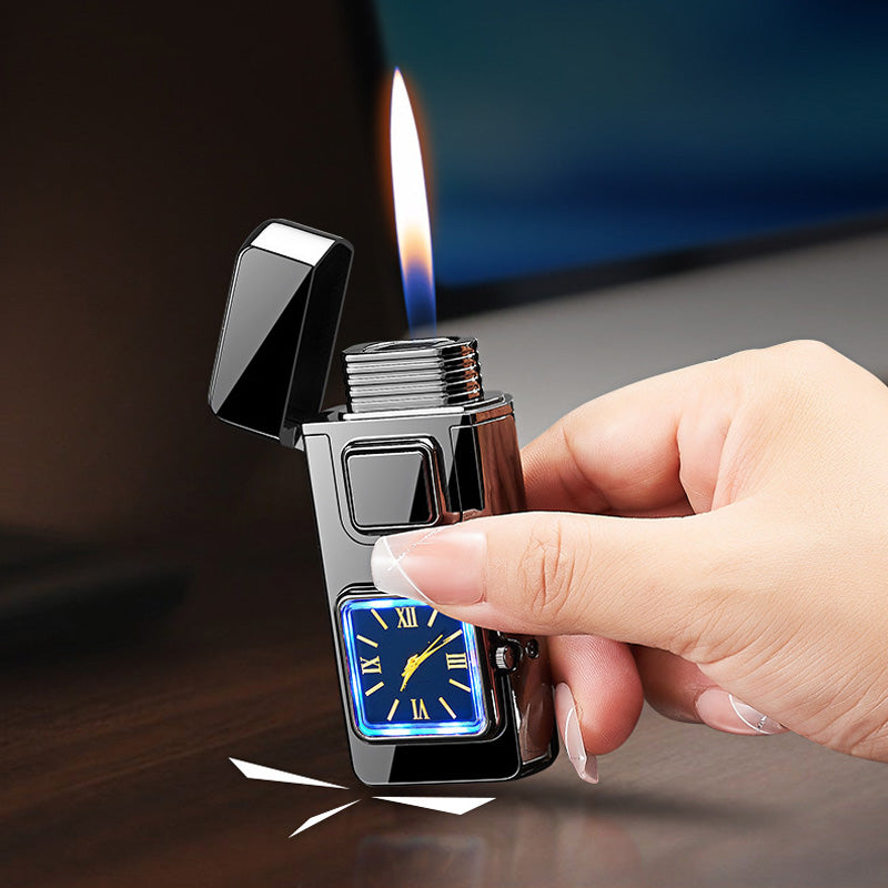 🕒 50% DE RÉDUCTION VENTE FLASH! ✨ Briquet Multifonction avec Montre Intégrée - Double Fonctionnalité avec Design Élégant et Portable 🔥⌚