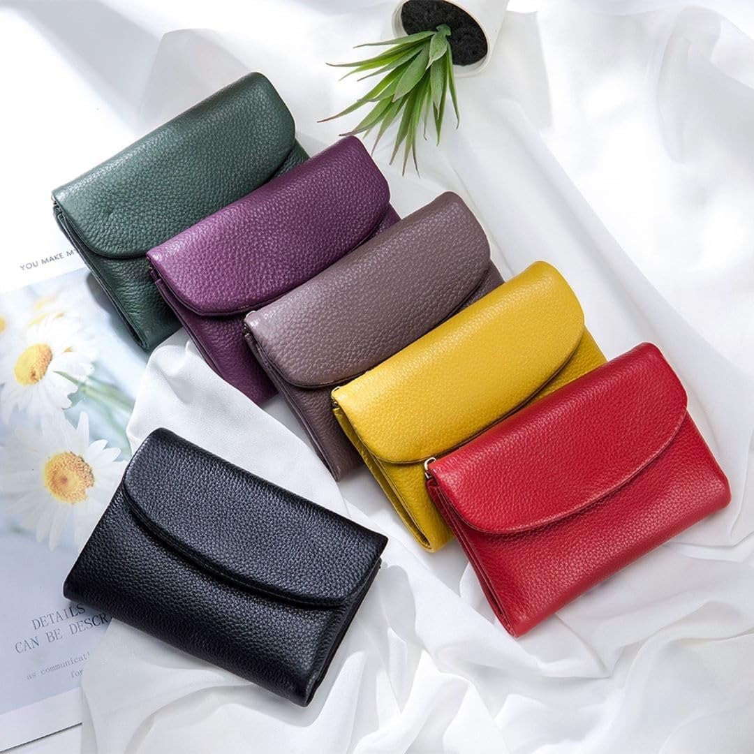 👝 60% DE RÉDUCTION! ✨ Portefeuille Unisexe en Cuir de Galet - Design Minimaliste avec 8 Fentes pour Cartes & Billets 🌊💼