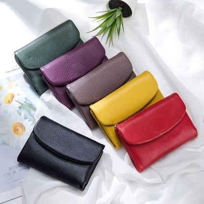 👝 60% DE RÉDUCTION! ✨ Portefeuille Unisexe en Cuir de Galet - Design Minimaliste avec 8 Fentes pour Cartes & Billets 🌊💼