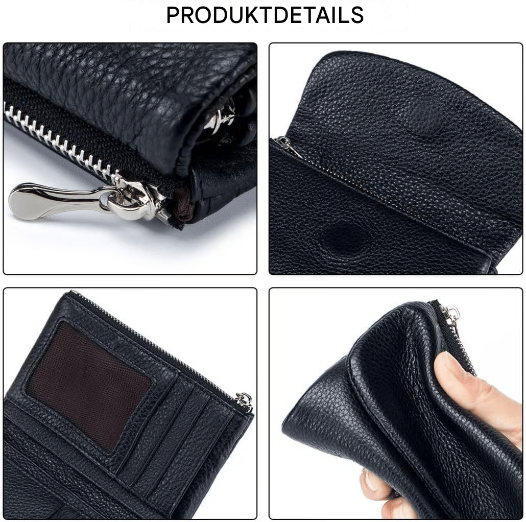 👝 60% DE RÉDUCTION! ✨ Portefeuille Unisexe en Cuir de Galet - Design Minimaliste avec 8 Fentes pour Cartes & Billets 🌊💼