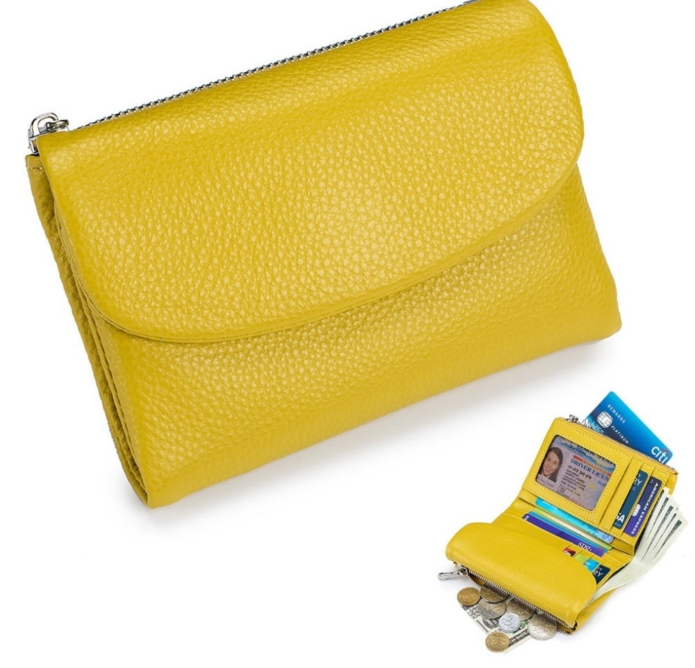 👝 60% DE RÉDUCTION! ✨ Portefeuille Unisexe en Cuir de Galet - Design Minimaliste avec 8 Fentes pour Cartes & Billets 🌊💼