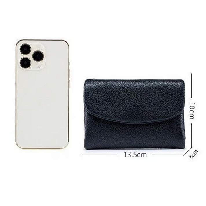 👝 60% DE RÉDUCTION! ✨ Portefeuille Unisexe en Cuir de Galet - Design Minimaliste avec 8 Fentes pour Cartes & Billets 🌊💼