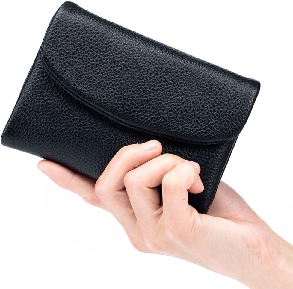 👝 60% DE RÉDUCTION! ✨ Portefeuille Unisexe en Cuir de Galet - Design Minimaliste avec 8 Fentes pour Cartes & Billets 🌊💼