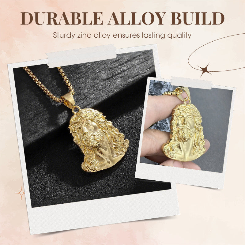⏳Spécial à durée limitée⏰Collier pendentif tête de Jésus✝️📿