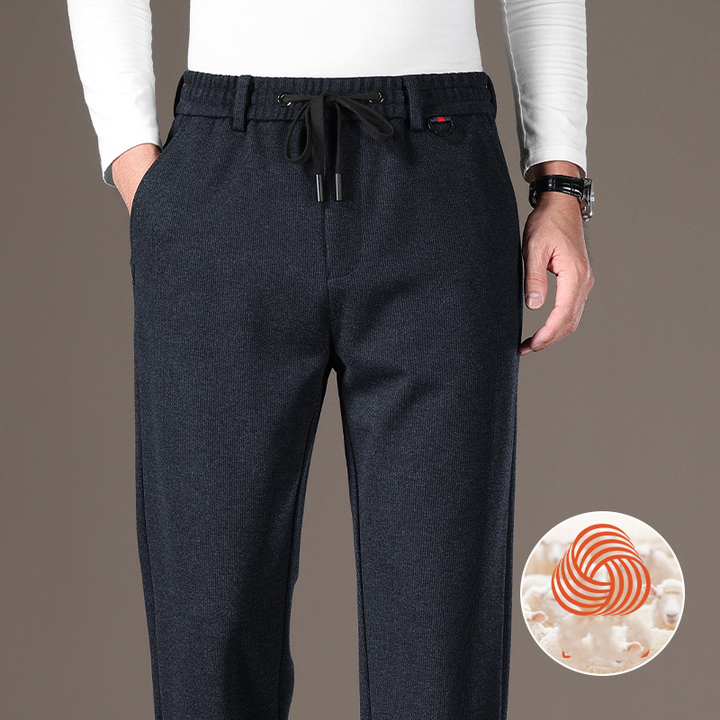 Pantalon décontracté chaud à cordon classique pour homme