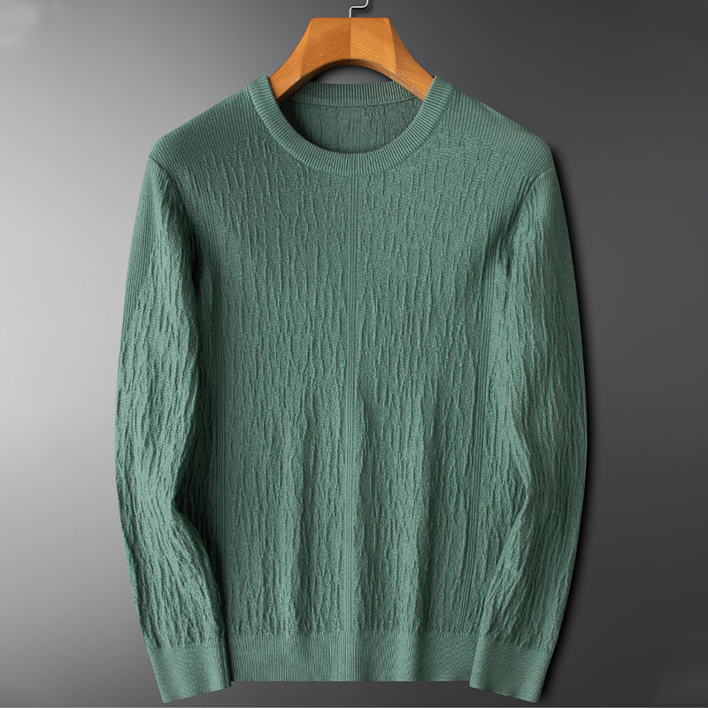 Pull décontracté à col rond pour homme