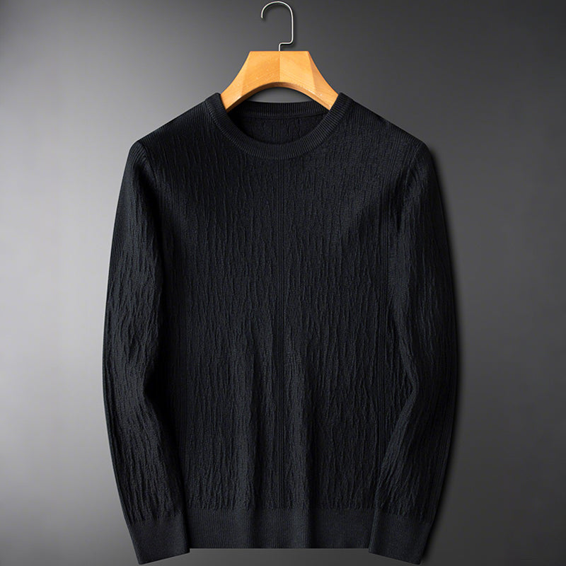 Pull décontracté à col rond pour homme