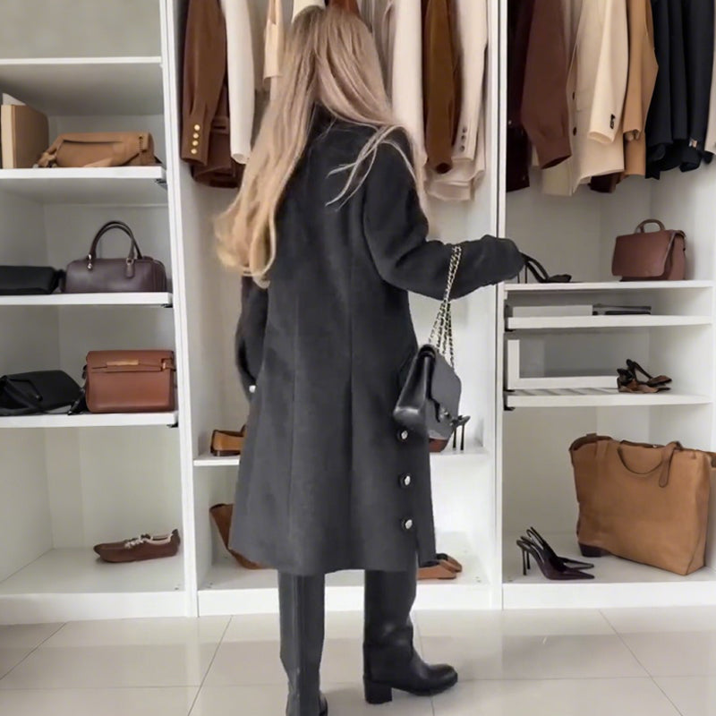 Manteaux classiques à double boutonnage pour femmes