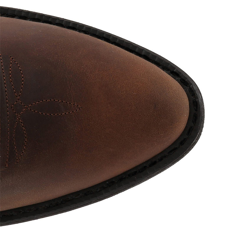 Cadeau idéal - Bottes de cowboy pour hommes à tige mi-haute en cuir【Livraison gratuite】