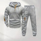 Ensemble survêtement homme avec sweat à capuche et pantalon texturés【LIVRAISON GRATUITE】