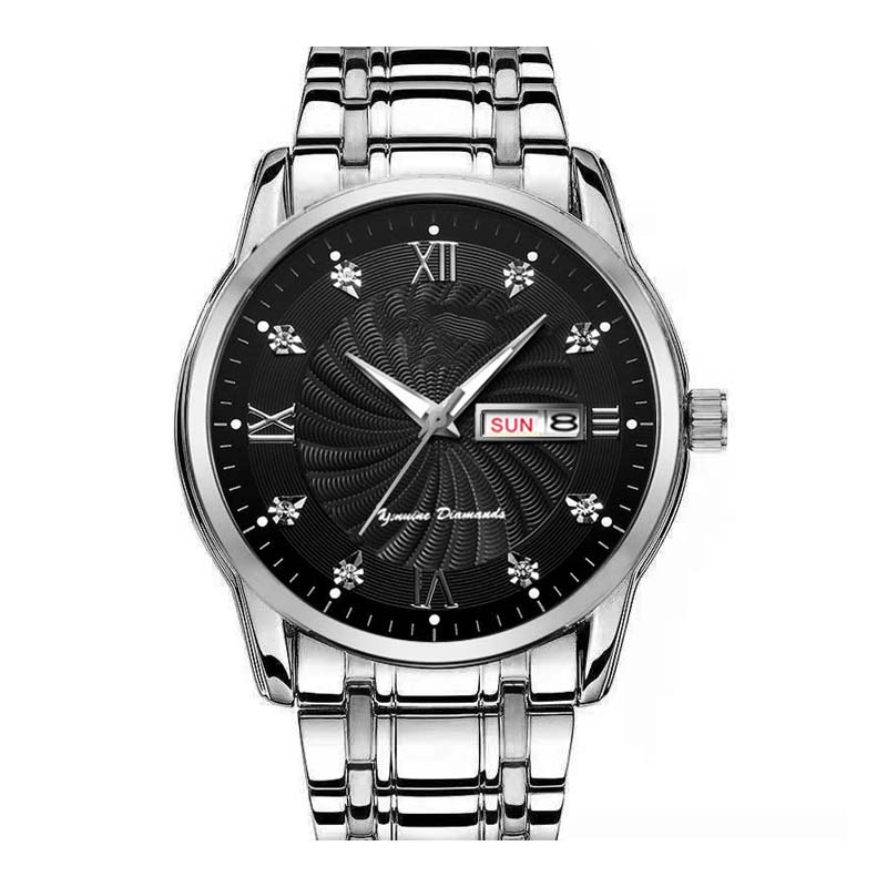 📢 60 % de réduction !!! Montre homme lumineuse & étanche – élégance bicolore, affichage jour/date 🎁⌚