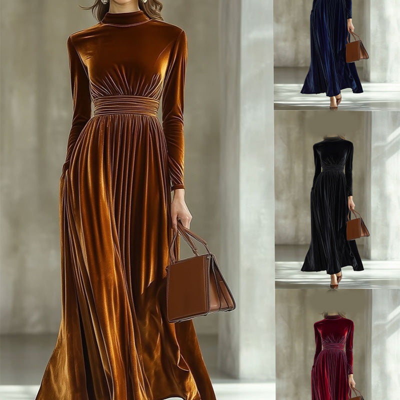 Robe élégante à manches longues pour femme