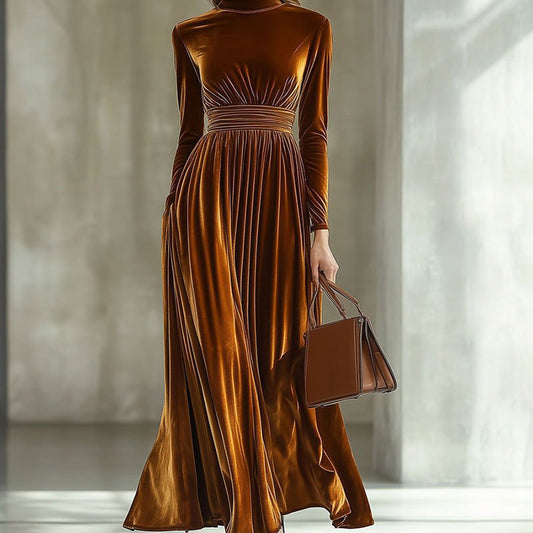 Robe élégante à manches longues pour femme