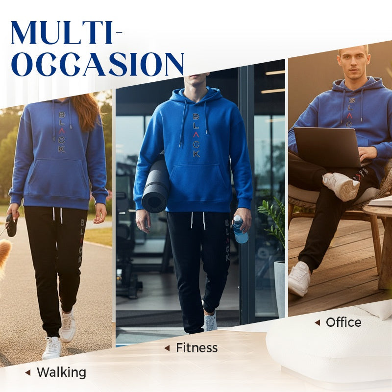 Ensemble sweat à capuche et pantalon de jogging imprimé lettres pour homme 【LIVRAISON GRATUITE】