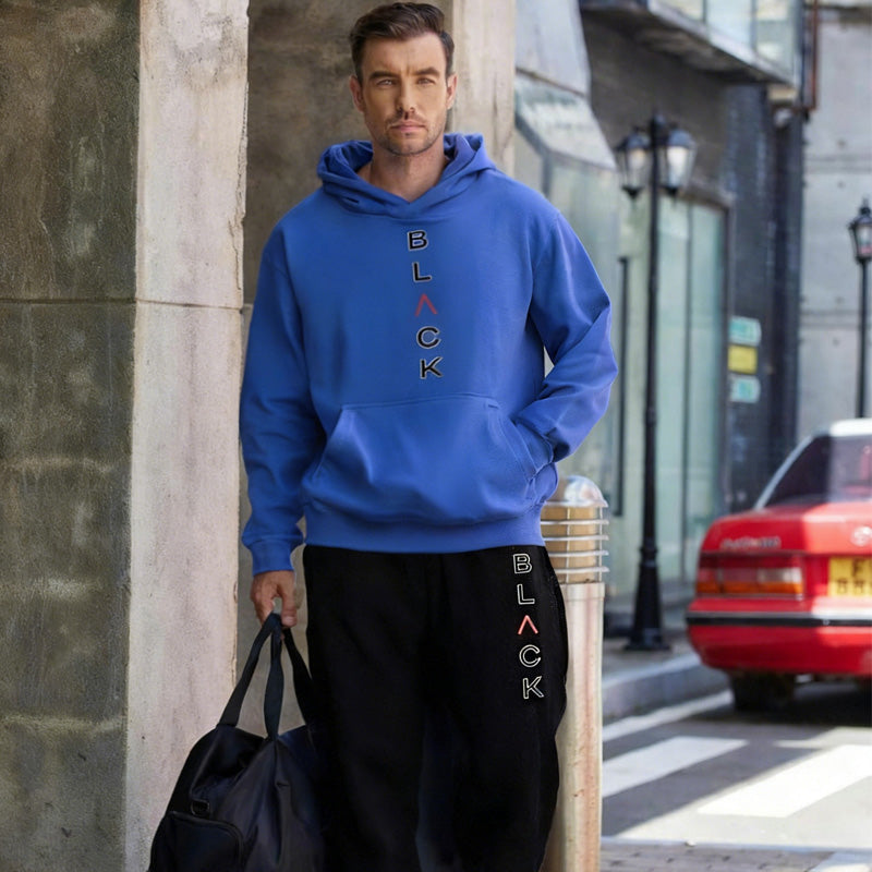 Ensemble sweat à capuche et pantalon de jogging imprimé lettres pour homme 【LIVRAISON GRATUITE】