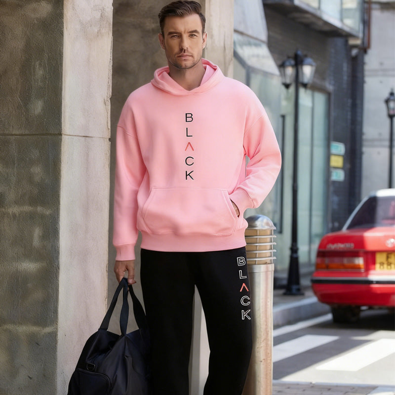 Ensemble sweat à capuche et pantalon de jogging imprimé lettres pour homme 【LIVRAISON GRATUITE】
