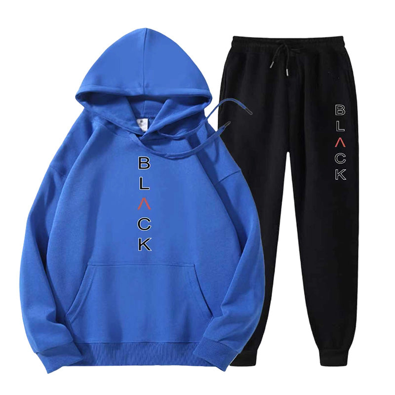 Ensemble sweat à capuche et pantalon de jogging imprimé lettres pour homme 【LIVRAISON GRATUITE】