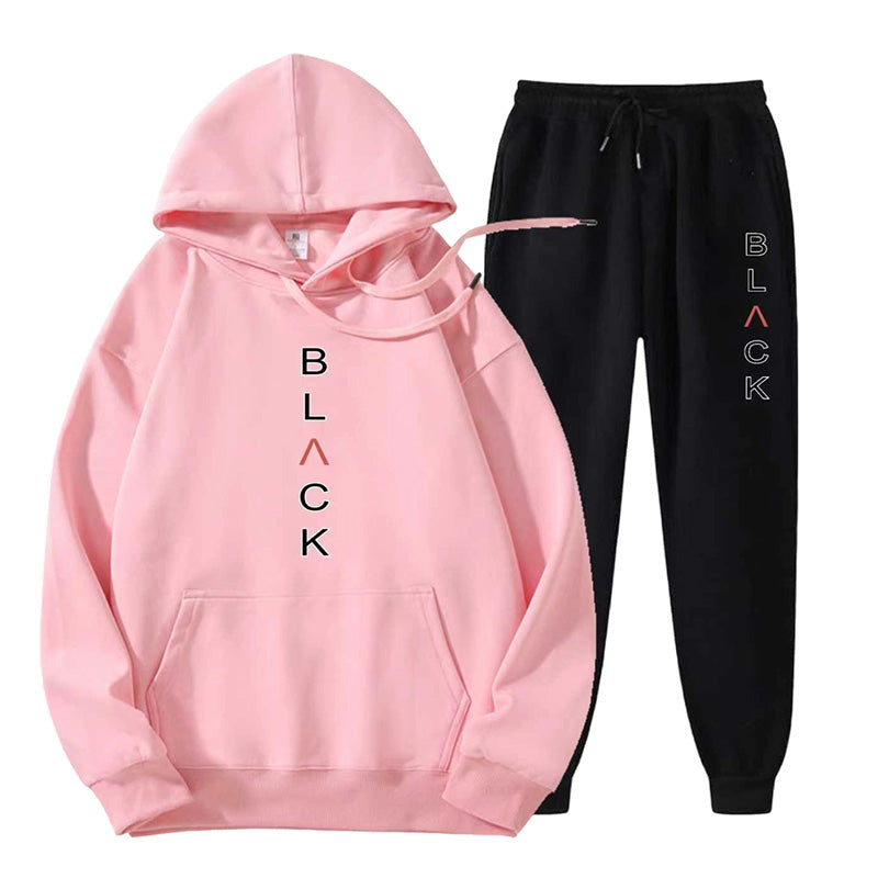 Ensemble sweat à capuche et pantalon de jogging imprimé lettres pour homme 【LIVRAISON GRATUITE】