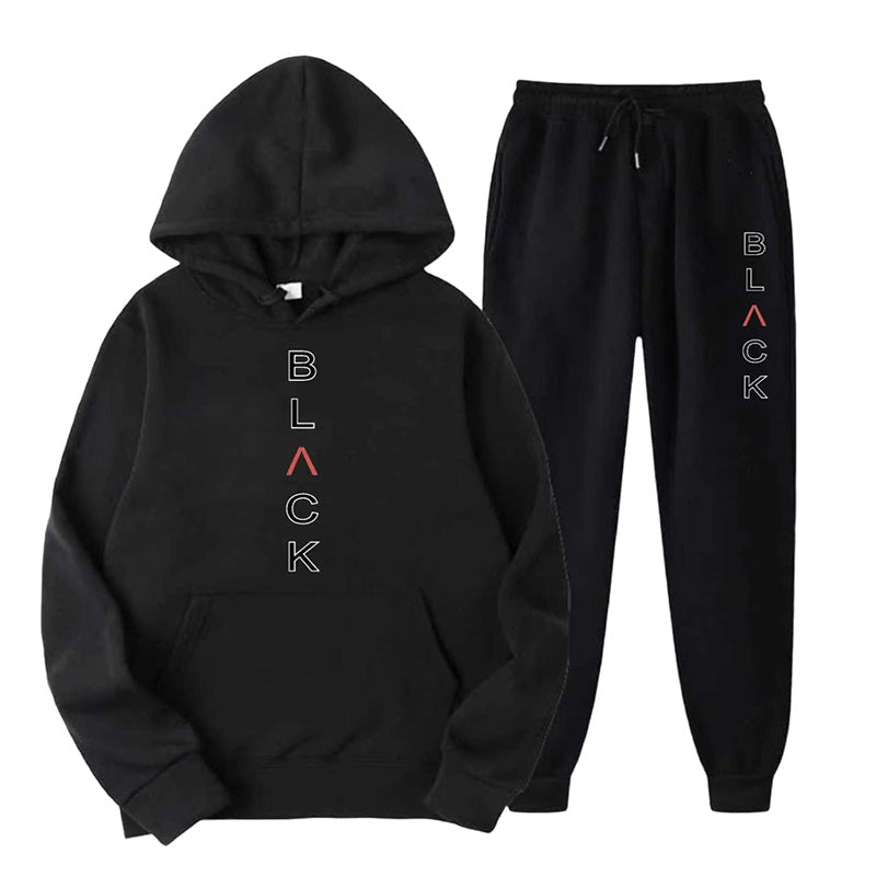 Ensemble sweat à capuche et pantalon de jogging imprimé lettres pour homme 【LIVRAISON GRATUITE】