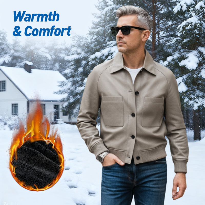 ⏰50 % DE RÉDUCTION💥💥Veste classique en simili cuir pour homme