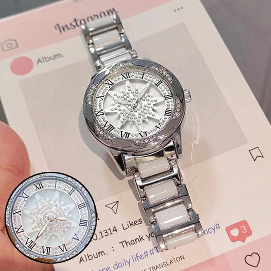 📢📢62 % de réduction !!!  💖 Montre à quartz pour femme avec strass