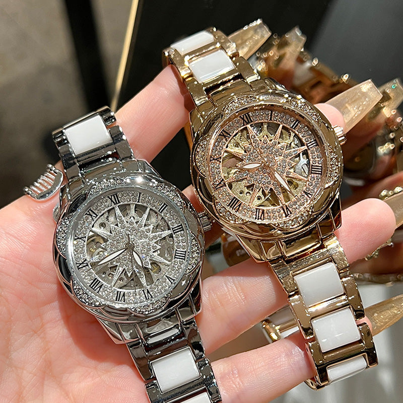 📢📢62 % de réduction !!!  💖 Montre à quartz pour femme avec strass