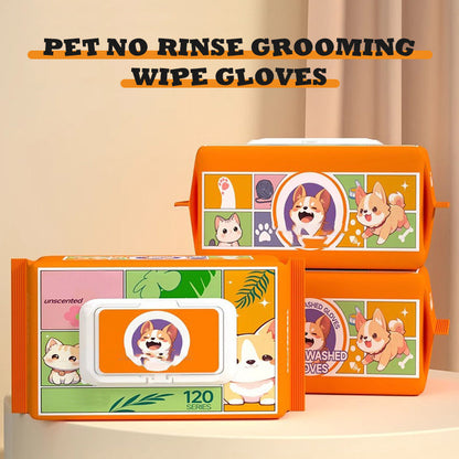 🐱🐶Gants nettoyants pour animaux domestiques, ne nécessitent pas de rinçage