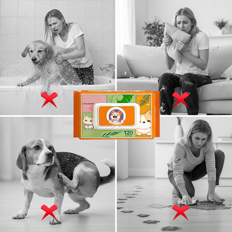 🐱🐶Gants nettoyants pour animaux domestiques, ne nécessitent pas de rinçage
