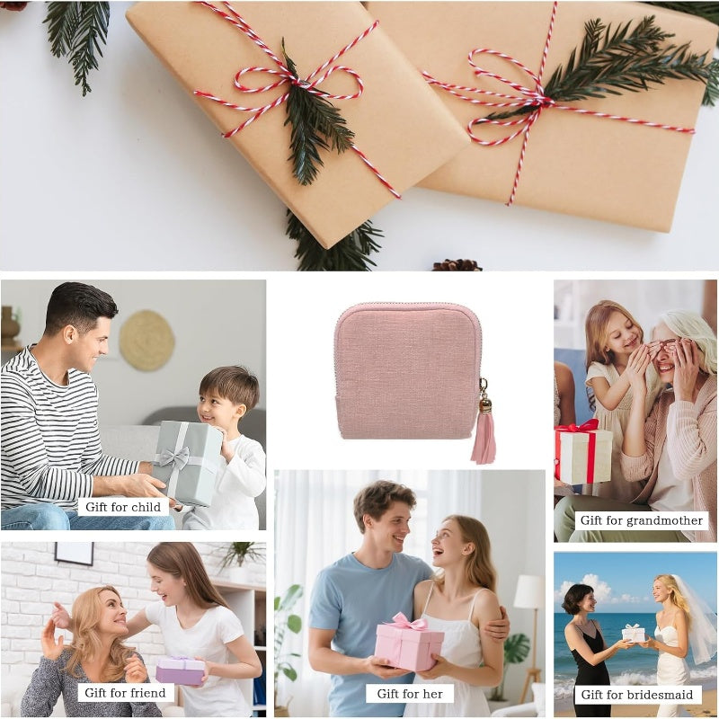 Mini sac à bijoux de voyage avec fermeture éclair