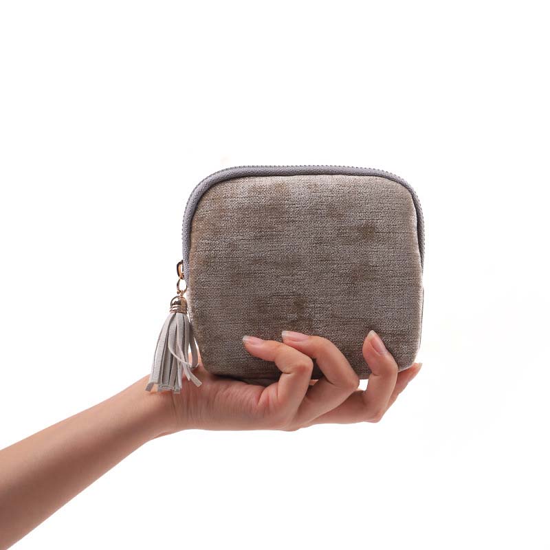 Mini sac à bijoux de voyage avec fermeture éclair