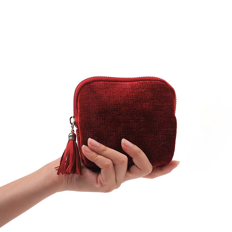 Mini sac à bijoux de voyage avec fermeture éclair