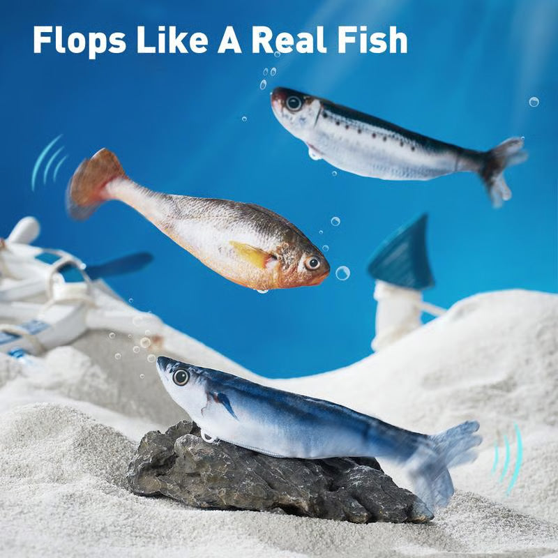 Jouet de poisson de saut réaliste pour chats