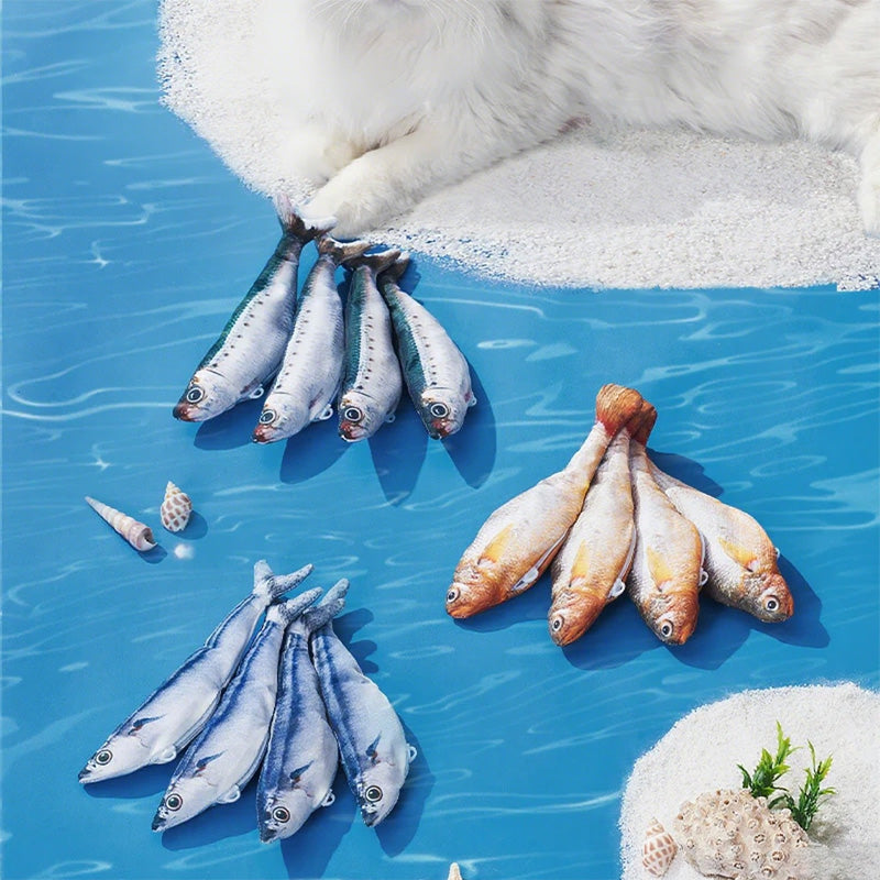 Jouet de poisson de saut réaliste pour chats