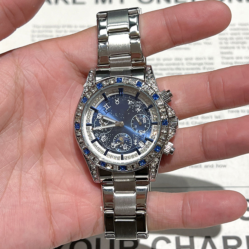 📢📢60 % de réduction !!! 🎅【🎁Le Cadeau de Noël🎁】🎄Montre chronographe lumineuse à six aiguilles pour homme