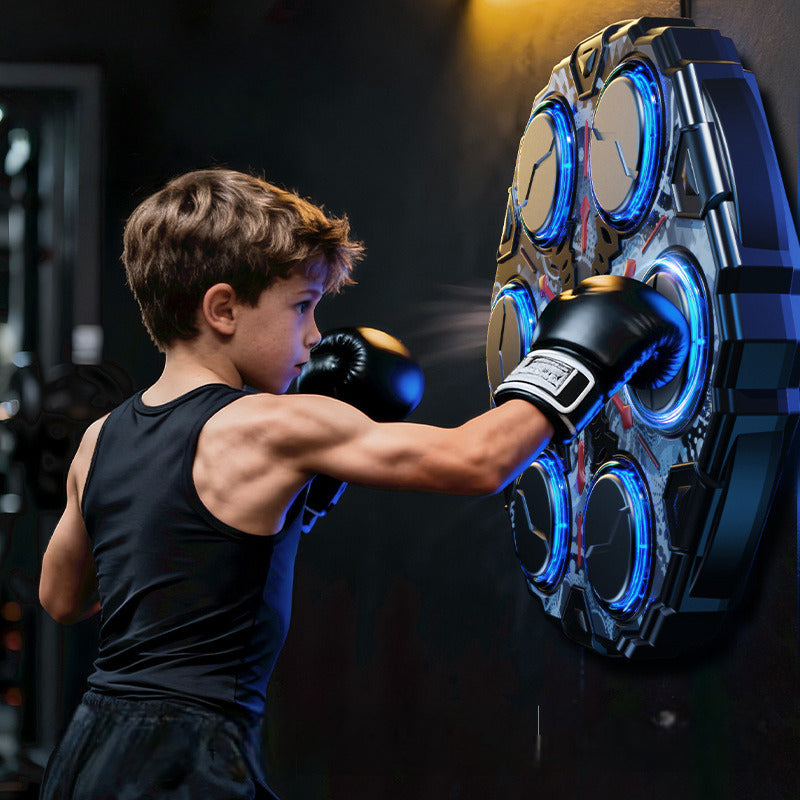 Machine de boxe interactive, intelligente et musicale
