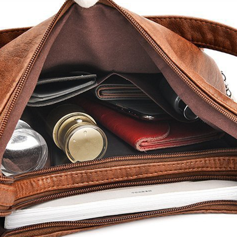 Sac à bandoulière convertible à multiples poches pour femme