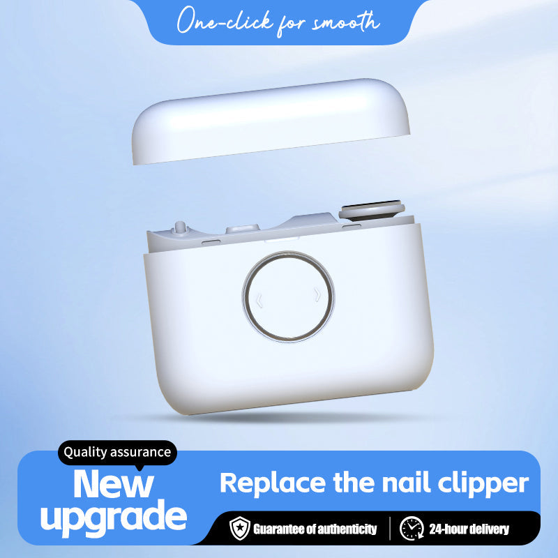 🎅 SOLDES DE FIN D'ANNÉE ✂️ Coupe-ongles et polissoir électrique rechargeable 2 en 1 – Coupe sans douleur pour les mains et les pieds