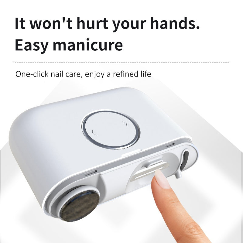 🎅 SOLDES DE FIN D'ANNÉE ✂️ Coupe-ongles et polissoir électrique rechargeable 2 en 1 – Coupe sans douleur pour les mains et les pieds