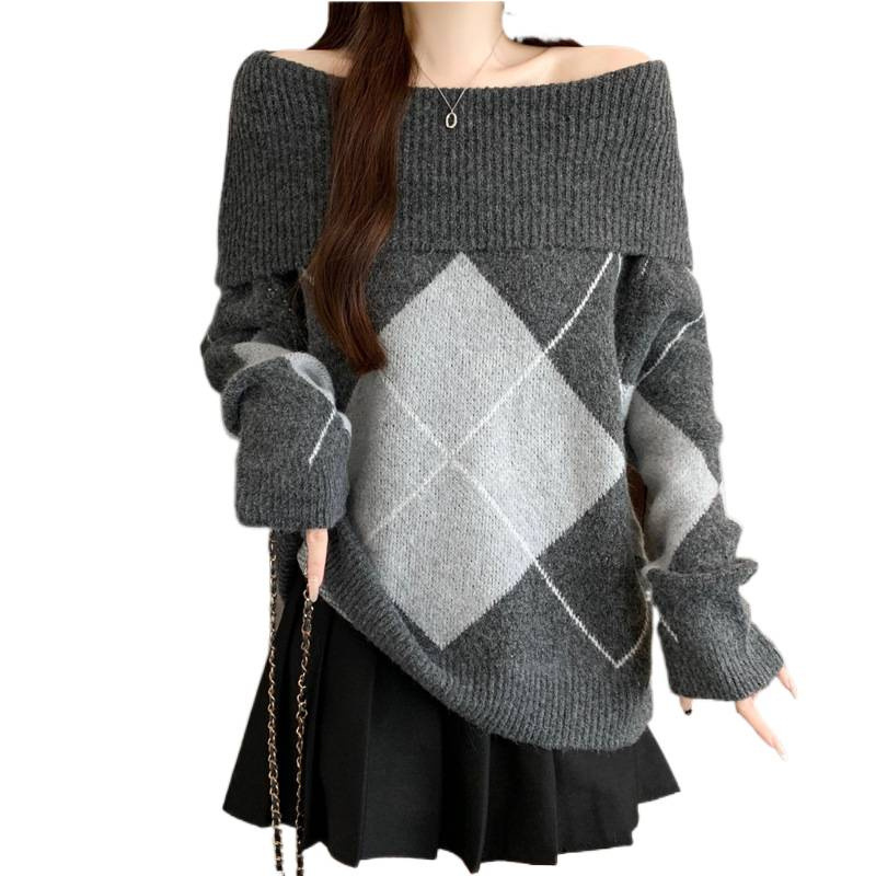 Pull à manches courtes et col rond pour femme